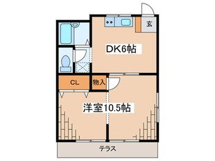 オリ－ブガ－デンの物件間取画像